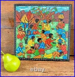 Set of 3 ORIGINAL EUNICE MCCLOSKEY FOLK ART PAINTING Rural Life Signed 12X12/8X8 Set of 3 ORIGINAL EUNICE MCCLOSKEY FOLK ART PAINTING Rural Life Signed 12X12/8X8