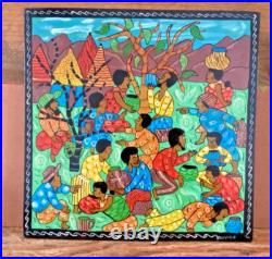 Set of 3 ORIGINAL EUNICE MCCLOSKEY FOLK ART PAINTING Rural Life Signed 12X12/8X8 Set of 3 ORIGINAL EUNICE MCCLOSKEY FOLK ART PAINTING Rural Life Signed 12X12/8X8