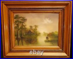 Signed 1981 Oil Painting Unidentified Artist 20x24