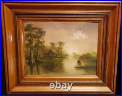 Signed 1981 Oil Painting Unidentified Artist 20x24