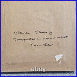 Signed Ann Rea Santa Claus Christmas Oil On Velvet Theorem Paintings Lot Of 3