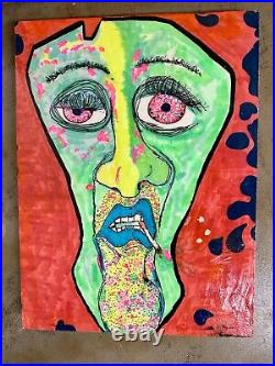 Signed Cutler Original Outsider Art Painting Does it really matter