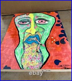 Signed Cutler Original Outsider Art Painting Does it really matter