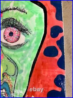 Signed Cutler Original Outsider Art Painting Does it really matter