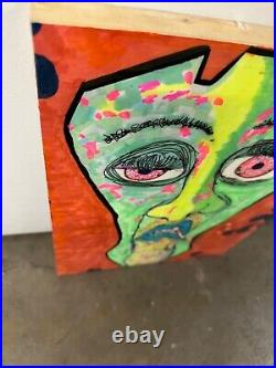 Signed Cutler Original Outsider Art Painting Does it really matter