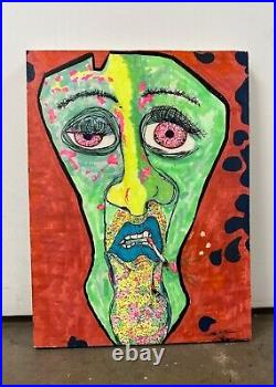 Signed Cutler Original Outsider Art Painting Does it really matter