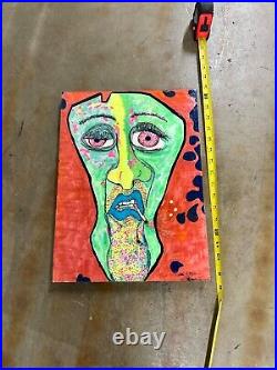 Signed Cutler Original Outsider Art Painting Does it really matter