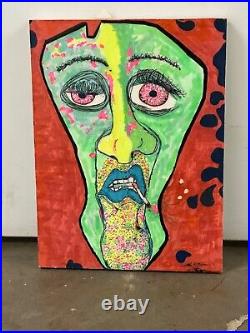 Signed Cutler Original Outsider Art Painting Does it really matter