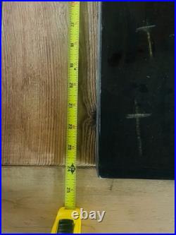 Signed Original Mixed Media Folk Art Painting on Wood Railroad Village 24x24