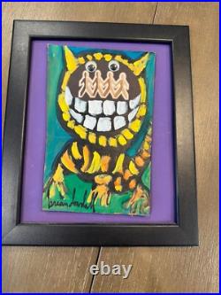 Signed Original of Brian Dowdall Folk Art Made of Found Materials