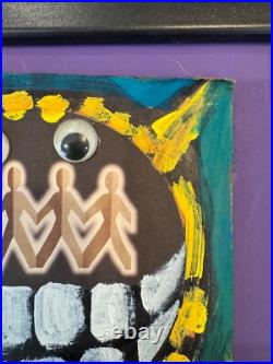 Signed Original of Brian Dowdall Folk Art Made of Found Materials