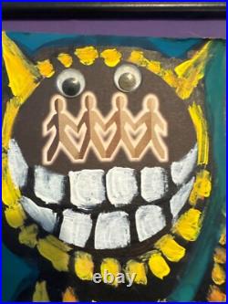 Signed Original of Brian Dowdall Folk Art Made of Found Materials