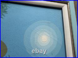 Signed Rojas'94 Folk Art Painting framed Village Scene criminal Art 19 X 22.5