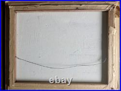 Signed Rojas'94 Folk Art Painting framed Village Scene criminal Art 19 X 22.5