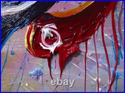 Skull Mask Oil? Painting Realism Art? Vintage Original? Day Of The Dead Skeleton Na