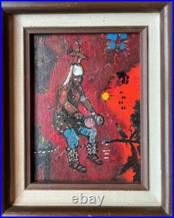 Small Painting & Book Jim Covarrubias Santa Fe NM Phoenix Arizona