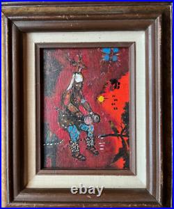 Small Painting & Book Jim Covarrubias Santa Fe NM Phoenix Arizona