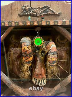 Spooky Occult Spirit Box Sculpture by Listed California Artist Ronald Lipking