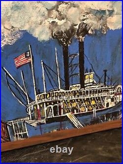 Steamboat Painting-Original Artwork-Hand Painted