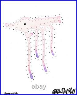 Stephen Neil Gill Original Shimmering Polka Dot Creature Shamanic Pop Surreal
