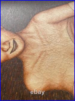 Stephen Warde Anderson Outsider Folk Art Painting of Jane Morgan