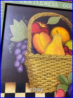 Superb Diane Ulmer Pedersen 1992 The Fruit Of The Spirit Oil Painting Framed