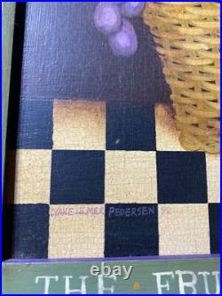 Superb Diane Ulmer Pedersen 1992 The Fruit Of The Spirit Oil Painting Framed