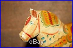 Swedish DALA HORSE Oskar Nisser Carved Painted Folk Art Antique Scandinavian