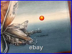 Sylvia Mucki Nestler Original Oil Painting Untitled Signed 1985