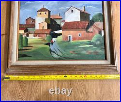 TERRY GARDA PAINTING A Mountain Town Modern northern Appalachia folk art