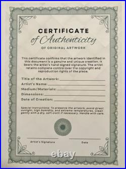 TITA PAINTZ Bird Woman Hand Painted Portrait Surreal Fantasy Art 8x10 Canvas