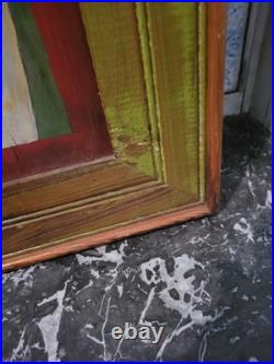 TWO HEARTS Louisiana Rural Folk Art Vintage Original Painting Black Family South