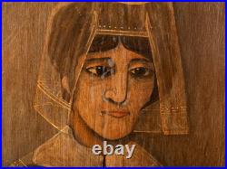 Timothy Campbell (1960-2025) Isolina, 1999. Folk Art New Hampshire Portrait