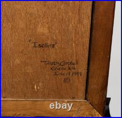 Timothy Campbell (1960-2025) Isolina, 1999. Folk Art New Hampshire Portrait