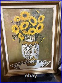 Ukrainian original art painting, Folk Art By Lucia Jaskiw (1909-2008)