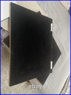 VTG Black Face Ram Folk Art Oil Board Barnyard Animal Primitive Framed Painting