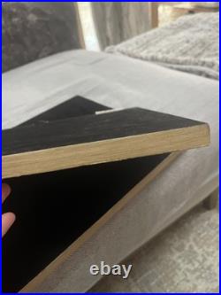 VTG Black Face Ram Folk Art Oil Board Barnyard Animal Primitive Framed Painting