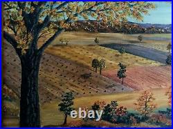 VTG OIL Painting 20 X 24 Hunter & Haven Rosemary Yeager 1966 WithFrame FOLK ART
