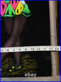 VTG Oil Painting On Velvet Jesters Mexican Folk Art MCM Fluorescent Signed RIGO VTG Oil Painting On Velvet Jesters Mexican Folk Art MCM Fluorescent Signed RIGO