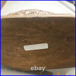 VTG Oil Painting Shelf Fungus Oyster Mushroom Folk Art American Bald Eagle