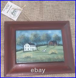 VTG Original Landscape'Only Cow' House MA Artist Sue Nagle 7.25T 9W #3of3