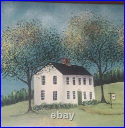 VTG Original Landscape'Only Cow' House MA Artist Sue Nagle 7.25T 9W #3of3