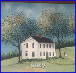 VTG Original Landscape'Only Cow' House MA Artist Sue Nagle 7.25T 9W #3of3