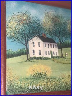 VTG Original Landscape'Only Cow' House MA Artist Sue Nagle 7.25T 9W #3of3