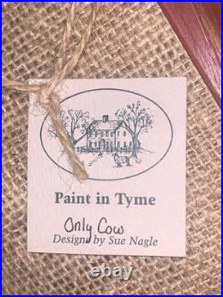 VTG Original Landscape'Only Cow' House MA Artist Sue Nagle 7.25T 9W #3of3