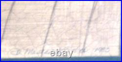 VTG RARE Original Folk Art painting by D. MASTERS KRIEBEL signed 1983