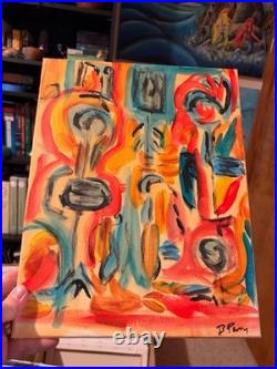 Vibrant Abstract Expressionism Canvas Painting