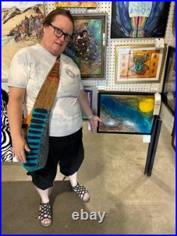 Vibrant Abstract Expressionism Canvas Painting