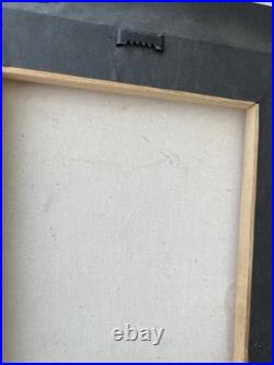 Vibrant Women Harvesting Fruit Haitian Artwork Framed 60s By Vertus Romuald 8x10