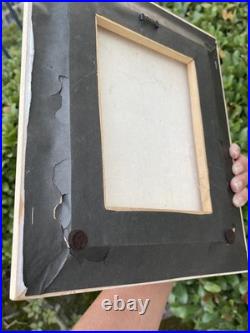 Vibrant Women Harvesting Fruit Haitian Artwork Framed 60s By Vertus Romuald 8x10